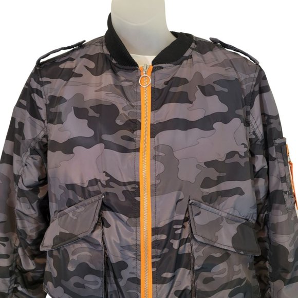 Camo Lightweight Bomber Jacket - Medium NWOT - Picture 8 of 16